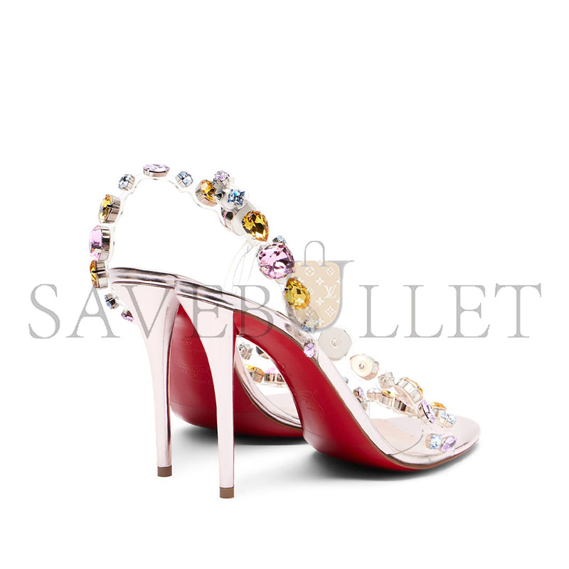 Chr1st1an louboutin rosa z 100 embellished leather sandals 1260200f643